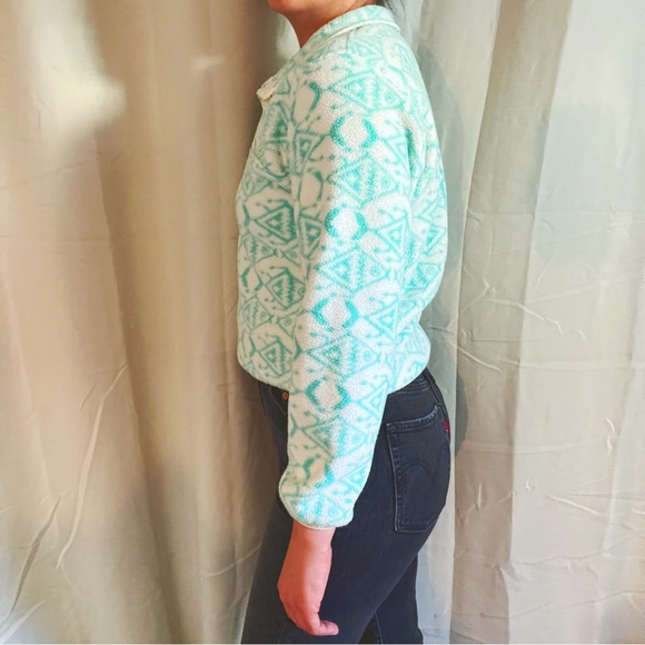 ❌SOLD❌ VTG Patagonia Synchilla Print Sweater Snap T - Picture 8 of 12